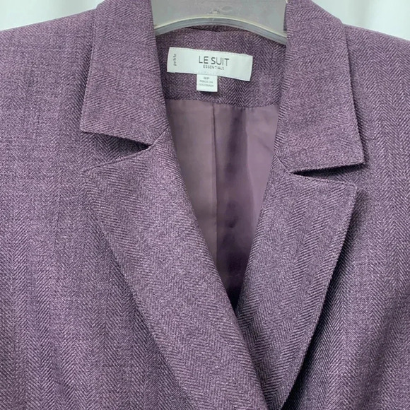 Women’s Le Suit 2 Piece Skirt Set Dark Purple Size 8P EUC - Picture 7 of 10